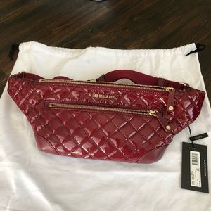 NWT MZ Wallace Cranberry Lacquer Belt Bag
